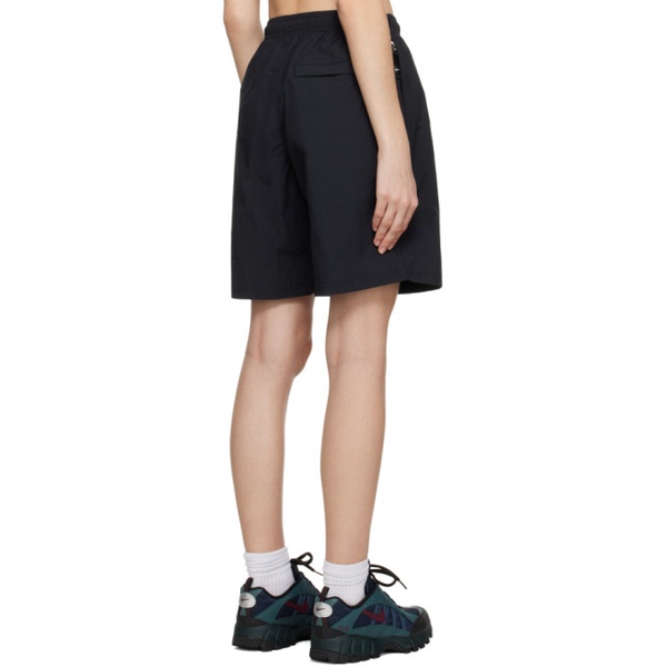 나이키 Nike Black Embroidered Shorts 231011F088015