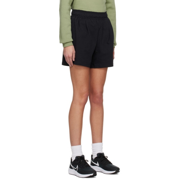 나이키 Nike Black Embroidered Shorts 231011F088016