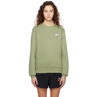 Nike Green Embroidered Sweatshirt 231011F098038