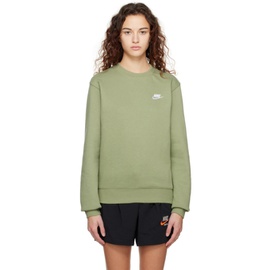 Nike Green Embroidered Sweatshirt 231011F098038