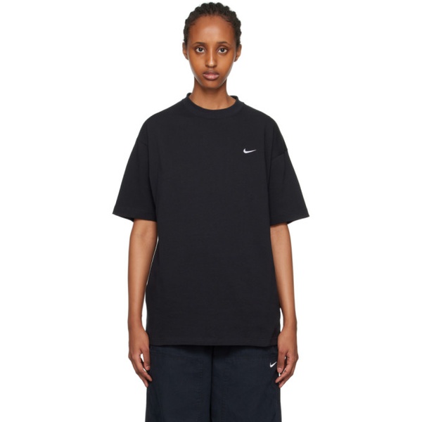 나이키 Nike Black Solo Swoosh T-Shirt 231011F110009