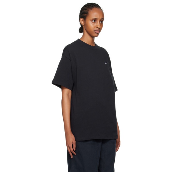 나이키 Nike Black Solo Swoosh T-Shirt 231011F110009