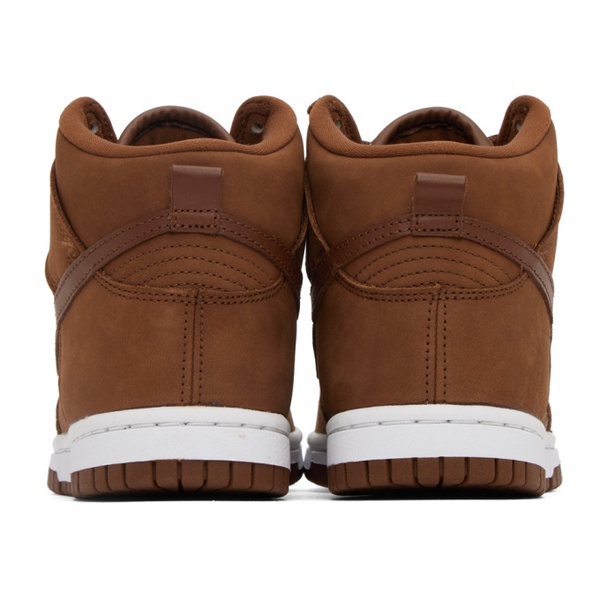 나이키 Nike Brown Dunk Premium High Sneakers 231011F127000