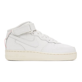 Nike White Air Force 1 07 Mid Sneakers 231011F127018