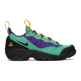 Nike Green & Purple Air Mada Sneakers 231011F127019