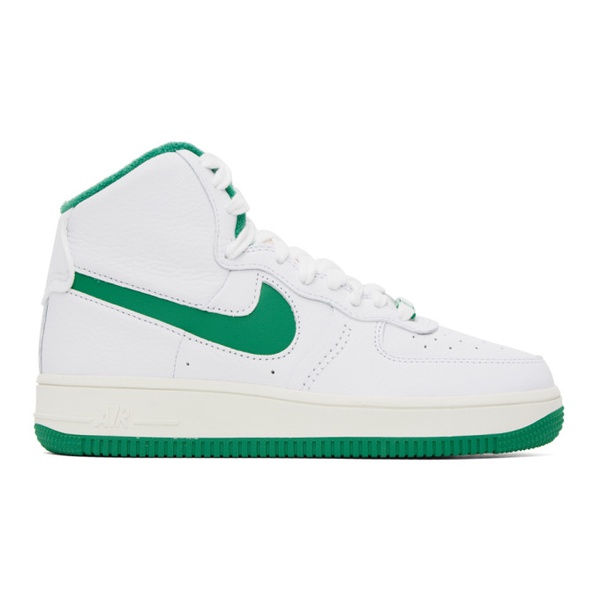 나이키 Nike White & Green Air Force 1 Sculpt Sneakers 231011F127030