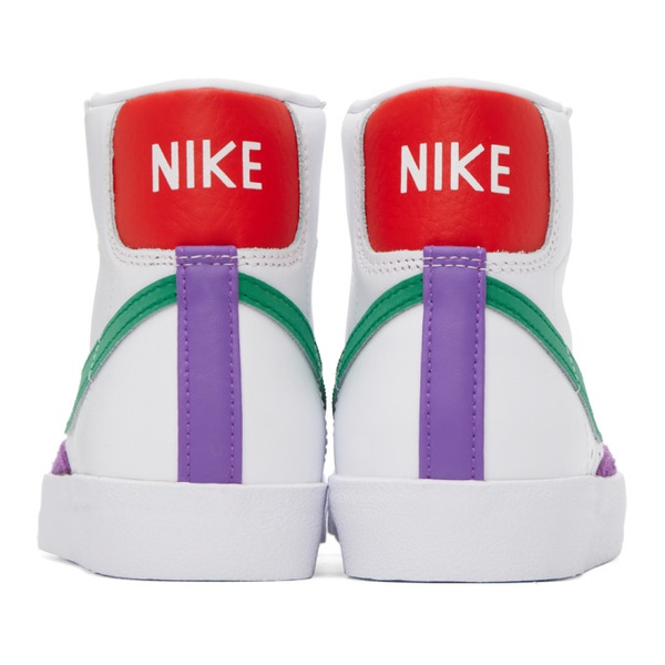 나이키 Nike White & Green Blazer Mid 77 Sneakers 231011F127031