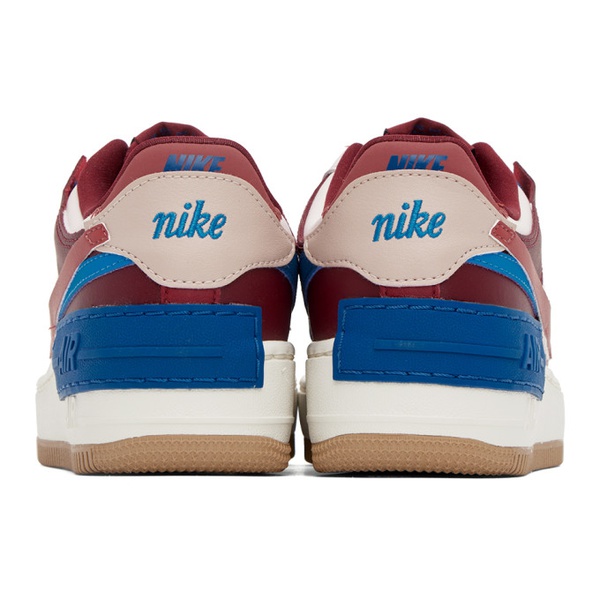 나이키 Nike Pink & Burgundry Air Force 1 Shadow Sneakers 231011F128007
