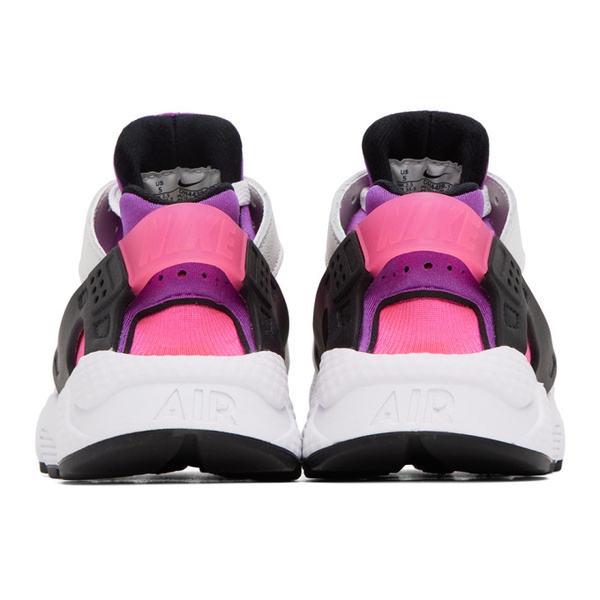 나이키 Nike White & Purple Air Huarache Sneakers 231011F128024