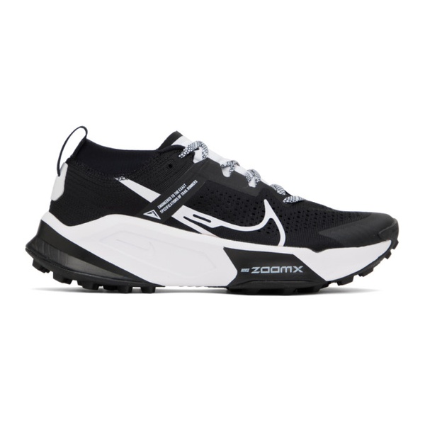 나이키 Nike Black & White ZoomX Zegama Trail Sneakers 231011F128034