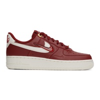 Nike Red Air Force 1 07 Premium Sneakers 231011F128046