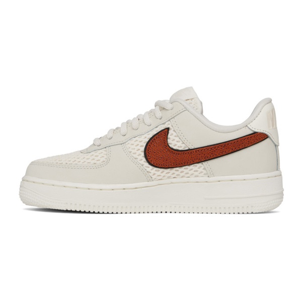 나이키 Nike White & Gray Air Force 1 07 Basketball Sneakers 231011F128049