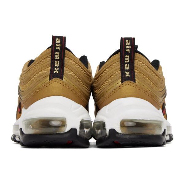 나이키 Nike Gold Air Max 97 Golden Bullet Sneakers 231011F128097