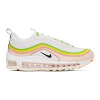 Nike White & Pink Air Max 97 Sneakers 231011F128100