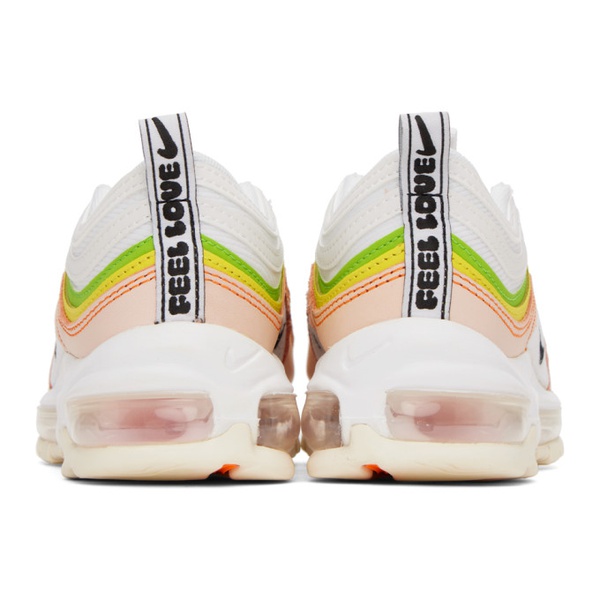 나이키 Nike White & Pink Air Max 97 Sneakers 231011F128100