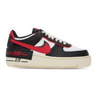 Nike Black & Red Air Force 1 Shadow Sneakers 231011F128108
