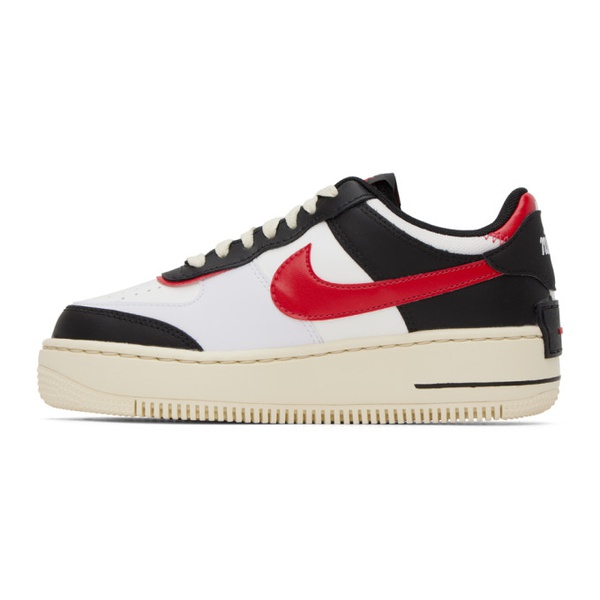 나이키 Nike Black & Red Air Force 1 Shadow Sneakers 231011F128108