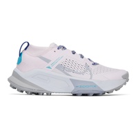 Nike Pink & Blue Zegama Sneakers 231011F128127