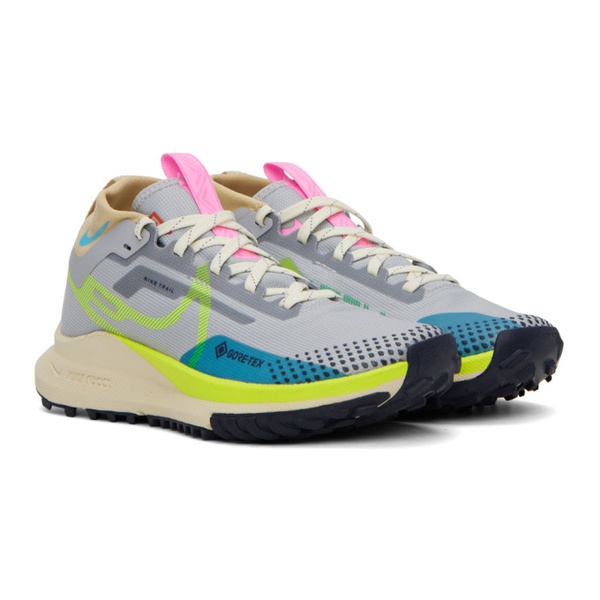 나이키 Nike Gray React Pegasus Trail 4 GTX Sneakers 231011F128134