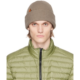 Nike Taupe Embroidered Beanie 231011M138001