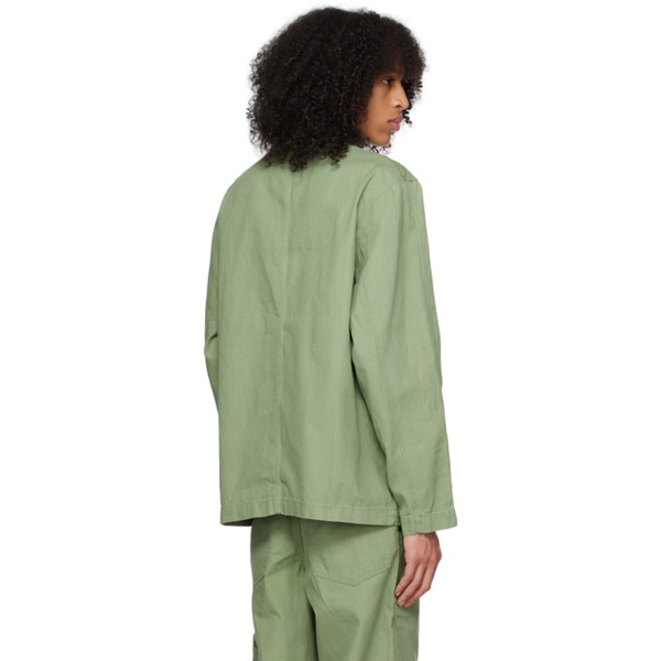 나이키 Nike Green Embroidered Jacket 231011M180028