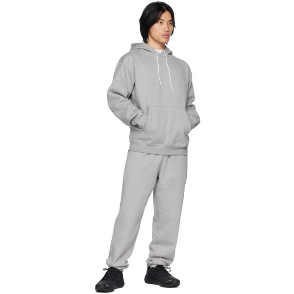 나이키 Nike Gray Solo Swoosh Lounge Pants 231011M190019