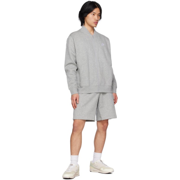 나이키 Nike Gray Embroidered Cargo Shorts 231011M193034