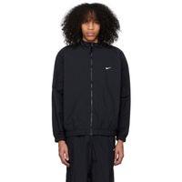 Nike Black Embroidered Jacket 231011M202031