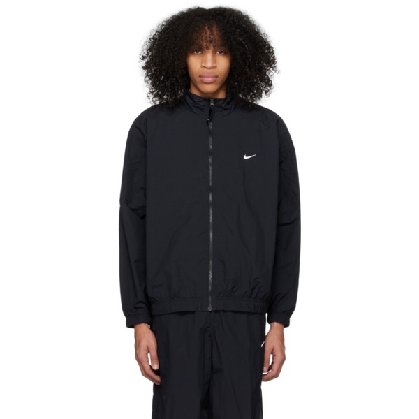 나이키 Nike Black Embroidered Jacket 231011M202031