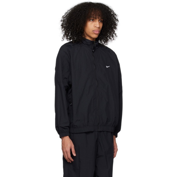 나이키 Nike Black Embroidered Jacket 231011M202031