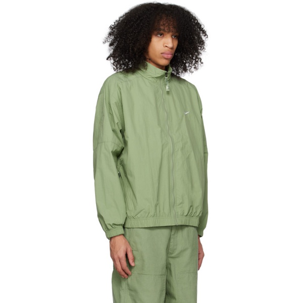 나이키 Nike Green Embroidered Jacket 231011M202032
