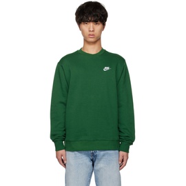 Nike Green Sportswear Club Sweatshirt 231011M204003