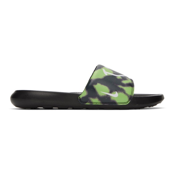 나이키 Nike Black & Green Victori One Sandals 231011M234004