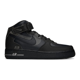 Nike Black Air Force 1 Mid 07 Sneakers 231011M236011