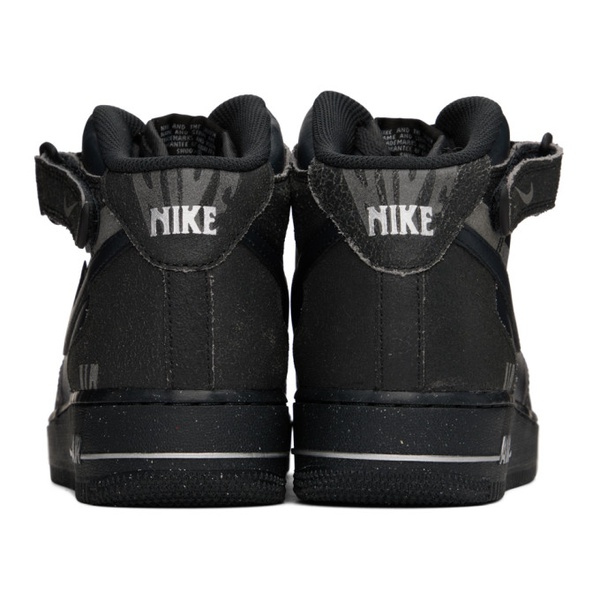 나이키 Nike Black Air Force 1 Mid 07 Sneakers 231011M236011