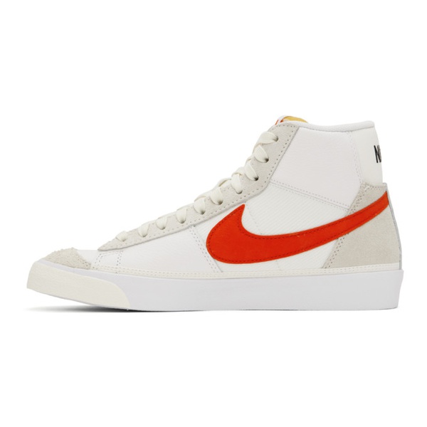 나이키 Nike White & Red Blazer Mid 77 Pro Club Sneakers 231011M236015
