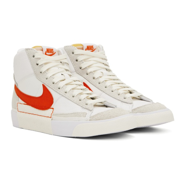 나이키 Nike White & Red Blazer Mid 77 Pro Club Sneakers 231011M236015