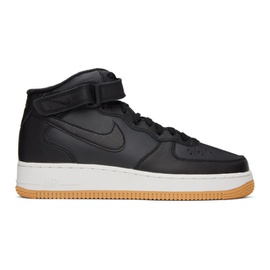 Nike Black Air Force 1 Mid 07 Sneakers 231011M236026