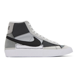 Nike Gray Blazer Pro Club Sneakers 231011M236038