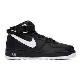 Nike Black Air Force 1 07 Mid Sneakers 231011M236042