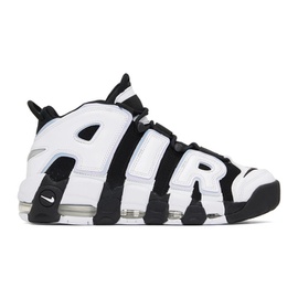 Nike White & Black Air More Uptempo 96 Sneakers 231011M236044