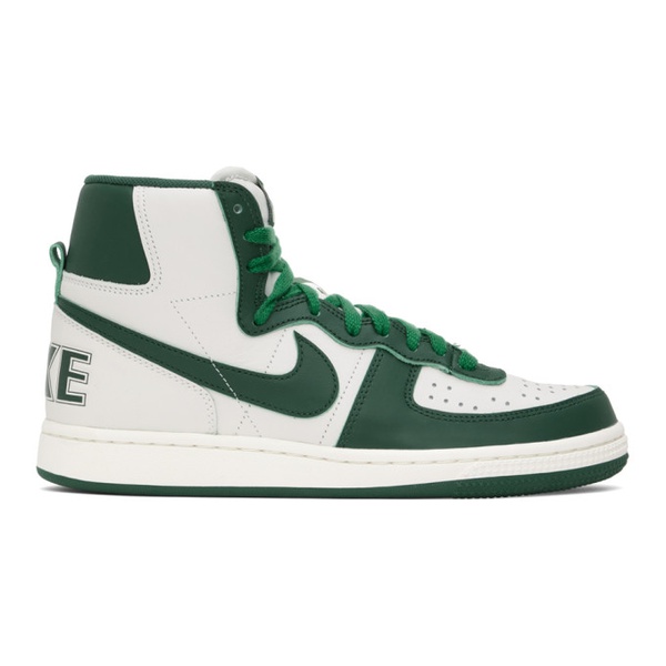 나이키 Nike Green & 오프화이트 Off-White Terminator High Sneakers 231011M236060