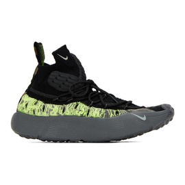 Nike Black & Grey ISPA Sense Flyknit Sneakers 231011M236071