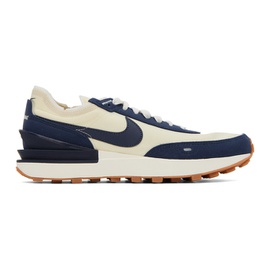 Nike 오프화이트 Off-White & Navy Waffle One SE Sneakers 231011M237129