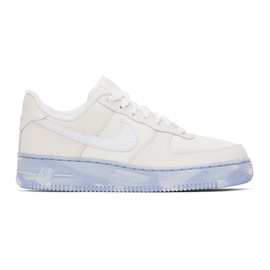 Nike 오프화이트 Off-White & Blue Air Force 1 07 LV8 EMB Sneakers 231011M237134