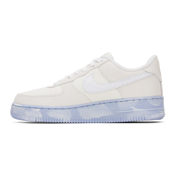 나이키 Nike 오프화이트 Off-White & Blue Air Force 1 07 LV8 EMB Sneakers 231011M237134