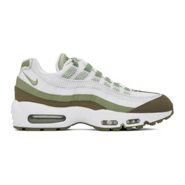 Nike Green & White Air Max 95 Sneakers 231011M237158
