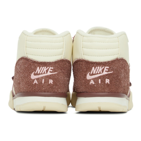 나이키 Nike 오프화이트 Off-White & Burgundy Air Trainer 1 Sneakers 231011M237166
