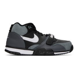 Nike Gray & Black Air Trainer 1 Sneakers 231011M237181