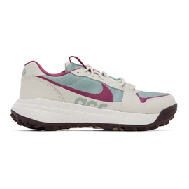 Nike Gray & Purple ACG Lowcate Sneakers 231011M237206